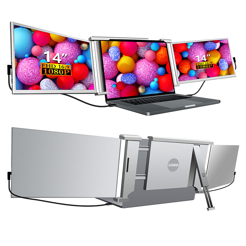 14” Portable Dual-Screen Monitor S1 | FHD 1080P IPS | HDR | Type-C 3.1 | Wide Compatibility with Laptops/Phones/Game Consoles