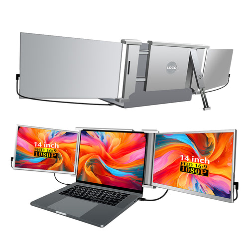 14” Portable Dual-Screen Monitor S1 | FHD 1080P IPS | HDR | Type-C 3.1 | Wide Compatibility with Laptops/Phones/Game Consoles