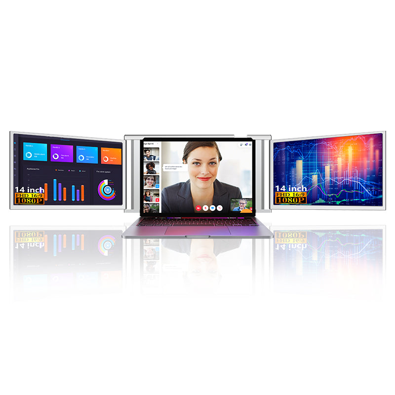 14” Portable Dual-Screen Monitor S1 | FHD 1080P IPS | HDR | Type-C 3.1 | Wide Compatibility with Laptops/Phones/Game Consoles