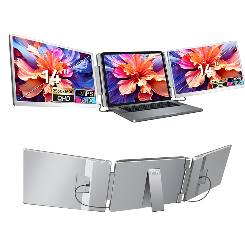 S7 pro 14” Portable Dual-Screen Monitor | 2560×1600 2.5K IPS | 100% sRGB | HDR | Type‑C 3.1