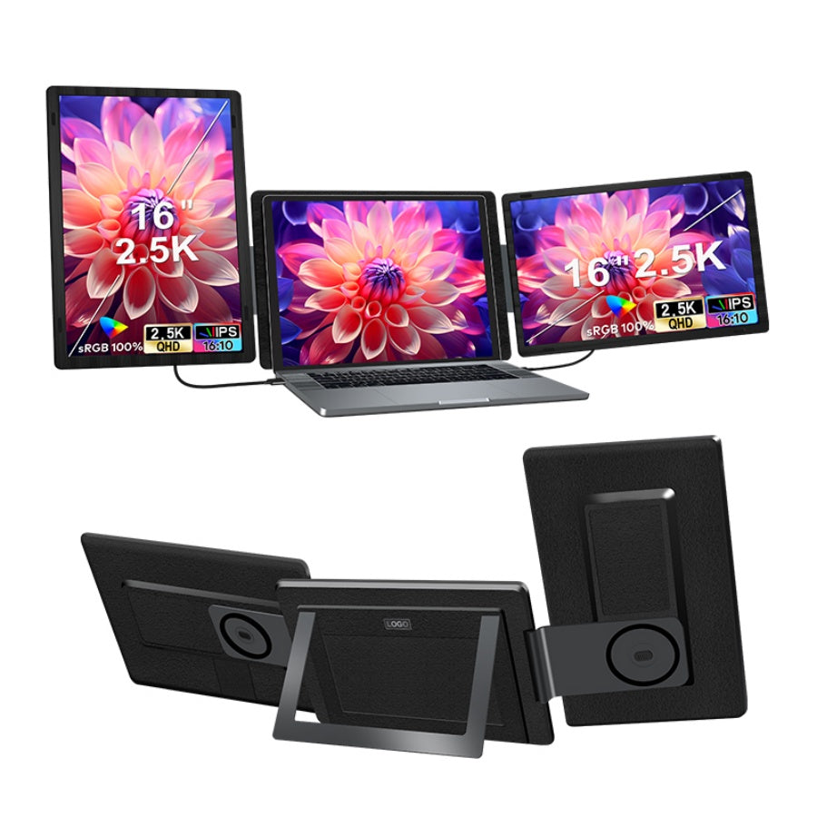 Detachable Dual Screen Extender S9g pro (16”) | 2560*1600 IPS 100% sRGB | HDR | Multi-Device Compatible (Laptop/Phone/Game Consoles)