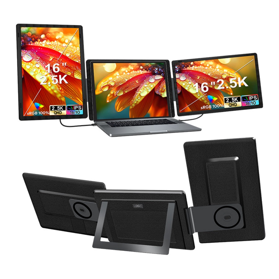 Detachable Dual Screen Extender S9g pro (16”) | 2560*1600 IPS 100% sRGB | HDR | Multi-Device Compatible (Laptop/Phone/Game Consoles)