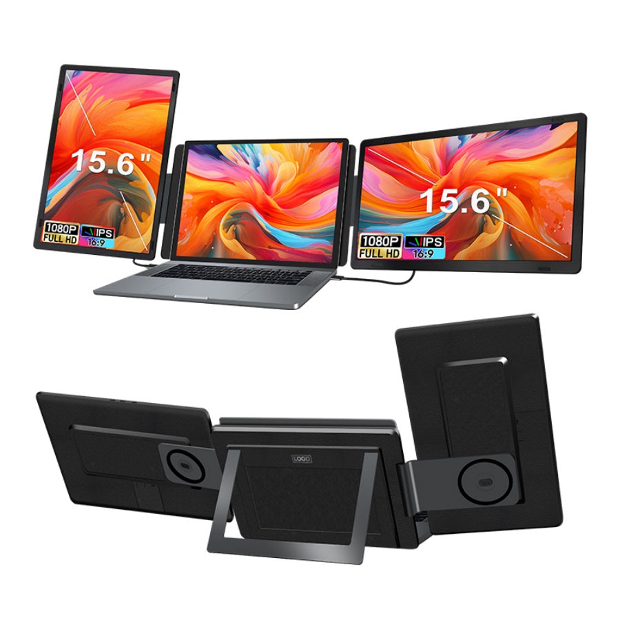 15.6” Detachable Dual-Screen Monitor S9H | FHD 1080P IPS | Horizontal/Vertical Installation | Type-C 3.1 & HDR