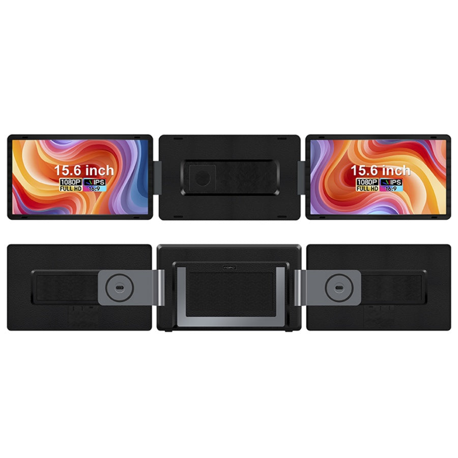 15.6” Detachable Dual-Screen Monitor S9H | FHD 1080P IPS | Horizontal/Vertical Installation | Type-C 3.1 & HDR